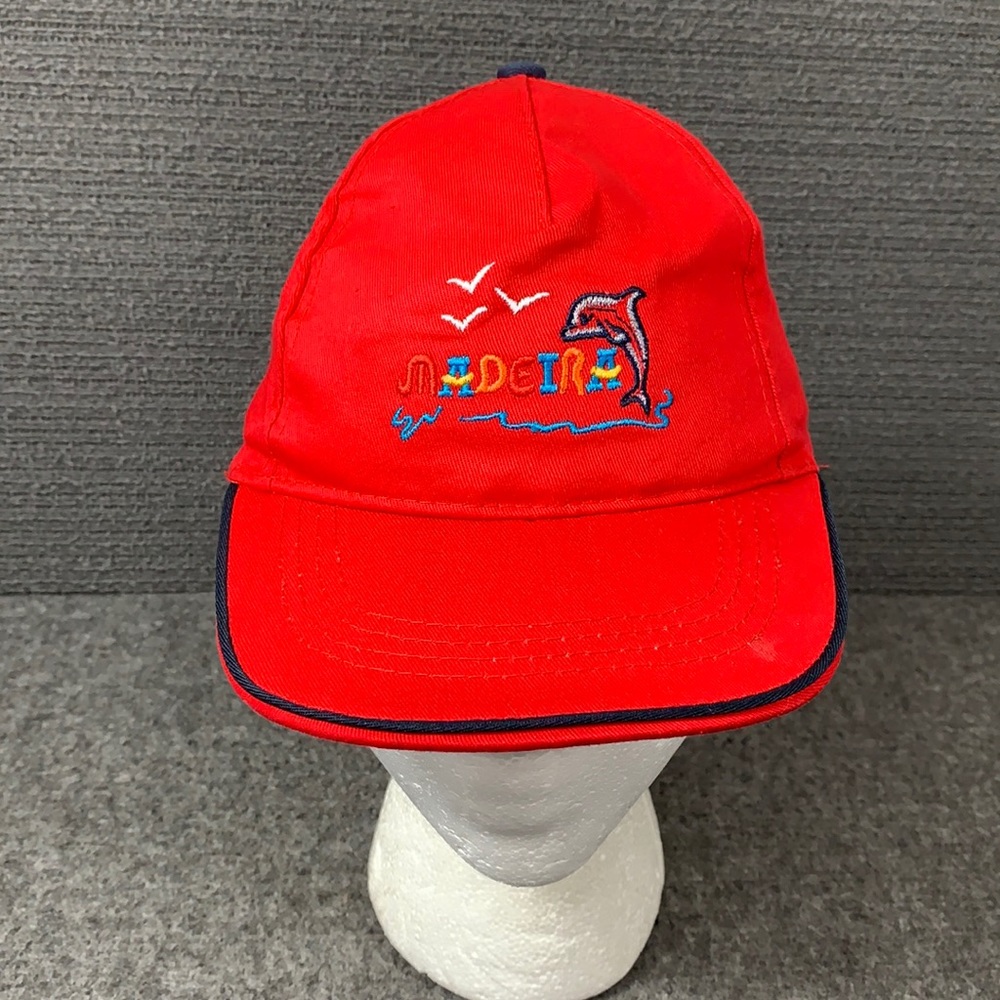 Madeira Baseball Hat Kids Size 52 cm Red Adjustable Strapback MSA Portugal